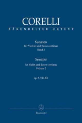 Prasa Sonaten für Violine und Basso continuo Opus V. Bd.2 Arcangelo Corelli