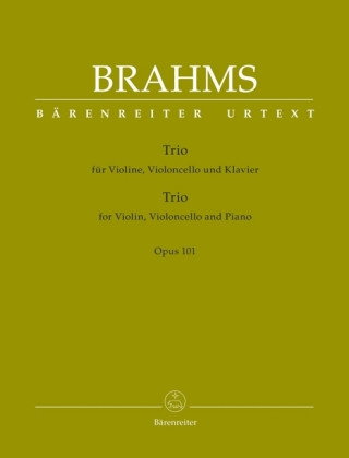 Nyomtatványok Trio für Pianoforte, Violine und Violoncello, op. 101 Johannes Brahms