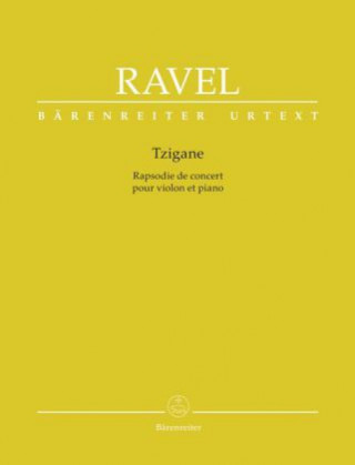 Nyomtatványok Tzigane, Konzertrhapsodie für Violine und Orchester, Klavierauszug Maurice Ravel