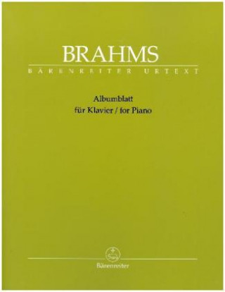 Prasa Albumblatt für Klavier Johannes Brahms