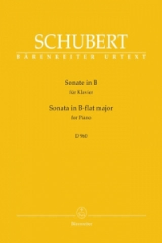 Nyomtatványok Sonate in B D 960, für Klavier Franz Schubert