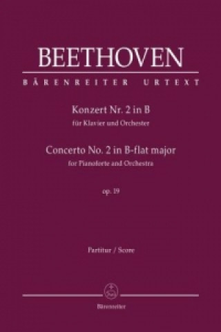 Tiskanica Konzert Nr. 2 in B für Klavier und Orchester op. 19, Partitur Ludwig van Beethoven