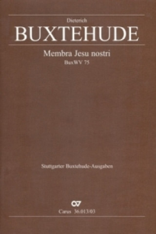 Kniha Membra Jesu nostri (Klavierauszug) Dieterich Buxtehude