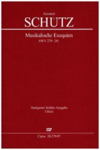 Tiskovina Musikalische Exequien I-III, Studienpartitur Heinrich Schütz