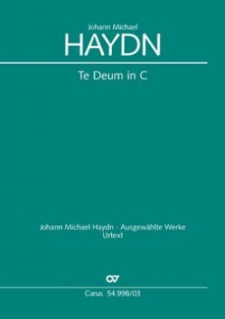 Printed items Te Deum in C (Klavierauszug) Johann Michael Haydn