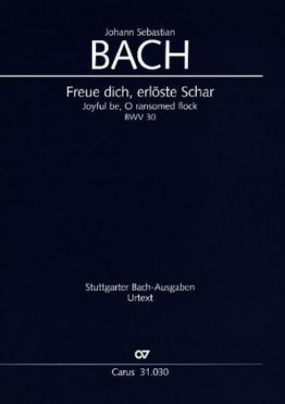 Tiskovina Freue dich, erlöste Schar, Partitur Johann Sebastian Bach