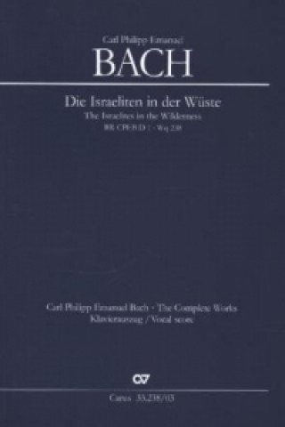 Tiskovina Die Israeliten in der Wüste, Klavierauszug Carl Philipp Emanuel Bach