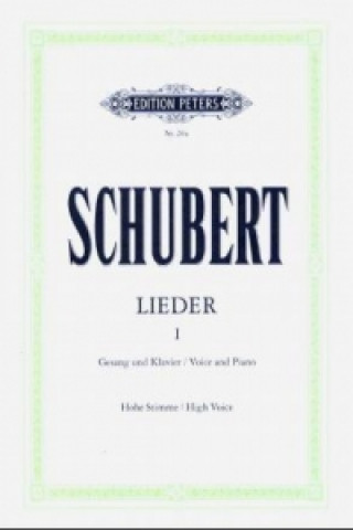 Printed items SONGS VOL1 HIGH VOICE PIANO Franz Schubert