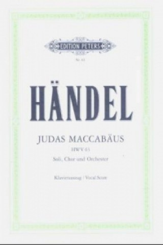 Materiale tipărite Judas Maccabäus, Klavierauszug Georg Friedrich Händel