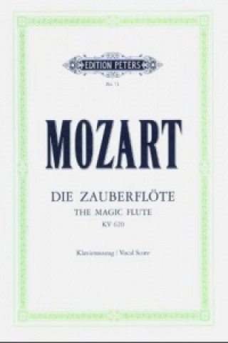 Tlačovina Die Zauberflöte, KV 620, Klavierauszug Wolfgang Amadeus Mozart
