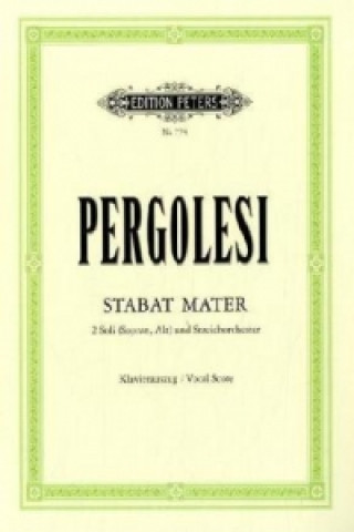 Materiale tipărite Stabat mater, Klavierauszug Giovanni Battista Pergolesi