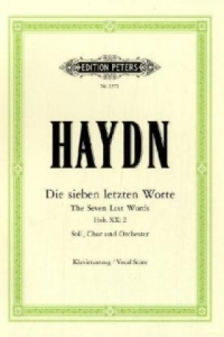 Tlačovina Die Sieben letzten Worte Jesu Christi Hob.XX:2, Oratorium, Klavierauszug Joseph Haydn