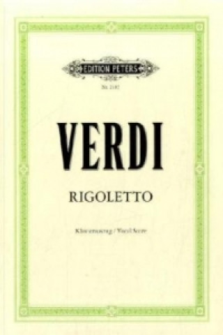 Drucksachen Rigoletto (deutsch/italienisch), Klavierauszug Giuseppe Verdi