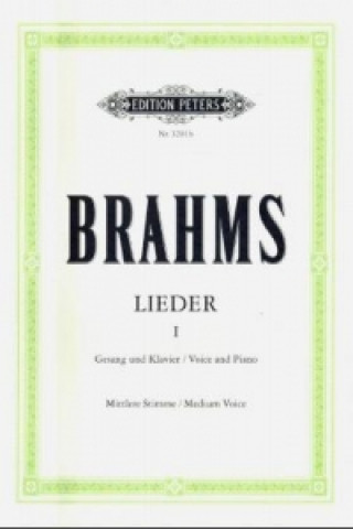 Book 51 ausgewählte Lieder, mittel Johannes Brahms