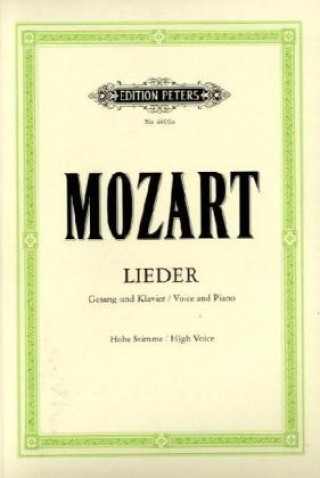 Prasa Lieder für Gesang und Klavier, Hohe Stimme Wolfgang Amadeus Mozart