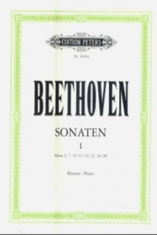 Tlačovina Klaviersonaten Nr.1-15 (op.2, 7, 10, 13,14, 22, 26 - 28) Ludwig van Beethoven