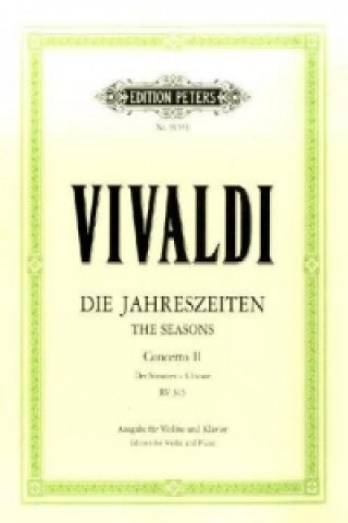 Materiale tipărite Der Sommer, g RV 315 Antonio Vivaldi