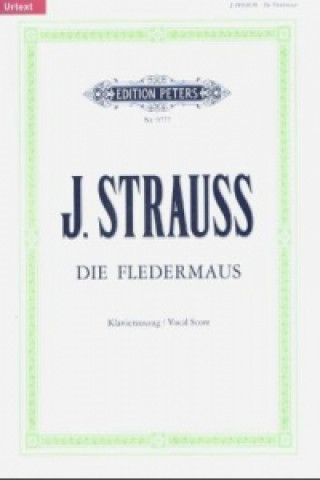 Tlačovina Die Fledermaus, Klavierauszug Johann Jun. Strauß