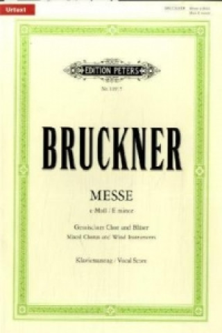 Materiale tipărite Messe e-Moll, Klavierauszug Anton Bruckner