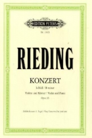 Printed items Konzert h-Moll op.35, Violine und Klavier, Klavierpartitur u. Violinstimme Oskar Rieding