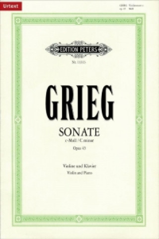 Printed items Sonate Nr. 3 c-Moll op.45, für Violine und Klavier Edvard Grieg