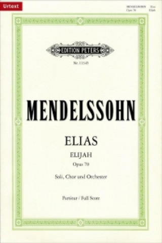 Materiale tipărite Elias op.70, Klavierauszug Felix Mendelssohn Bartholdy