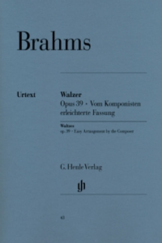 Livre Walzer op.39 (vom Komponisten erleichterte Fassung), Klavier Johannes Brahms