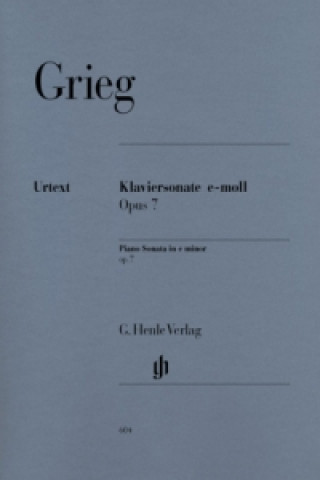 Nyomtatványok Grieg, Edvard - Klaviersonate e-moll op. 7 Edvard Grieg