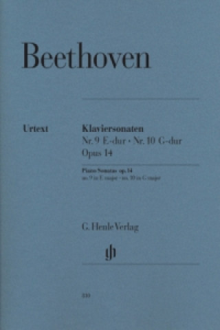Materiale tipărite Beethoven, Ludwig van - Klaviersonaten Nr. 9 und Nr. 10 E-dur und G-dur op. 14 Nr. 1 und Nr. 2 Ludwig van Beethoven
