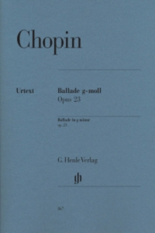 Tlačovina Chopin, Frédéric - Ballade g-moll op. 23 Frédéric Chopin