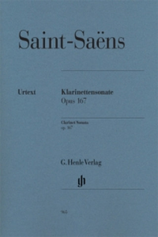 Nyomtatványok Saint-Saëns, Camille - Klarinettensonate op. 167 Camille Saint-Saens