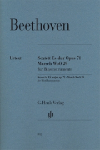 Articles imprimés Beethoven, Ludwig van - Sextett op. 71 und Marsch WoO 29 Ludwig van Beethoven