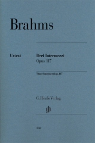 Book Brahms, Johannes - 3 Intermezzi op. 117 Johannes Brahms