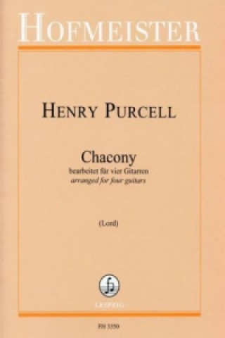 Tlačovina Chacony, für Gitarrenquartett Henry Purcell