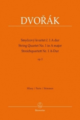 Materiale tipărite Streichquartett Nr. 1 A-Dur op.2, Stimmen Antonín Dvořák