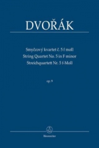 Tiskovina Streichquartett Nr. 5 f-Moll op. 9 / Smycový kvartet . 5 f moll op. 9, Studienpartitur Antonín Dvořák
