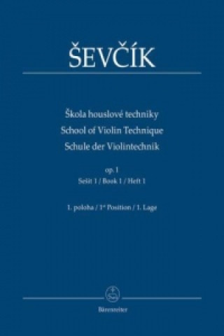 Kniha Škola houslové techniky Otakar Sevcik
