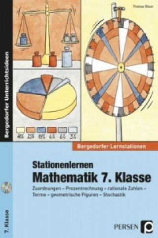 Knjiga Stationenlernen Mathematik 7. Klasse Thomas Röser