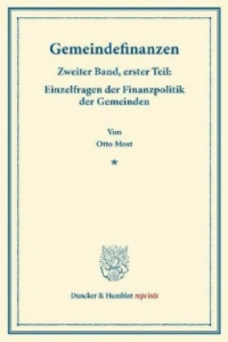 Könyv Gemeindefinanzen. Otto Most
