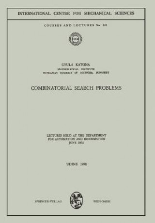 Książka Combinatorial Search Problems Gyula Katona