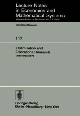 Book Optimization and Operations Research W. Oettli