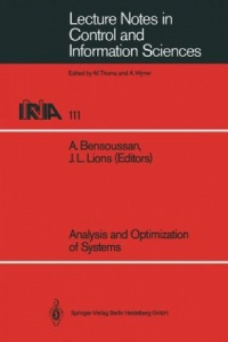 Kniha Analysis and Optimization of Systems A. Bensoussan