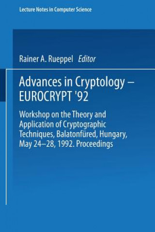 Kniha Advances in Cryptology - EUROCRYPT '92 Rainer A. Rueppel