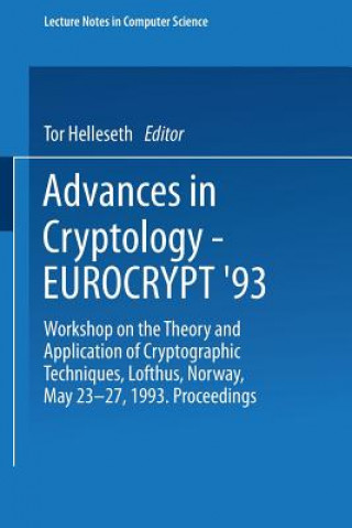 Carte Advances in Cryptology - EUROCRYPT '93 Tor Helleseth