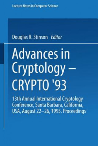 Carte Advances in Cryptology - CRYPTO '93 Douglas R. Stinson