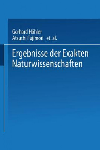 Książka Ergebnisse Der Exakten Naturwissenschaften Schriftleitung der »Naturwissenschaften«