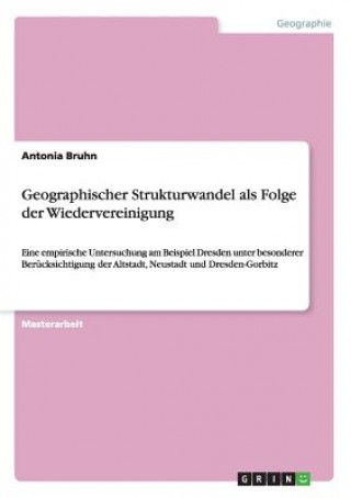 Könyv Geographischer Strukturwandel als Folge der Wiedervereinigung Antonia Bruhn