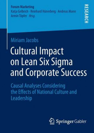 Kniha Cultural Impact on Lean Six Sigma and Corporate Success Miriam Jacobs