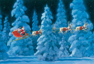 Naptár/Határidőnapló Twas the Night Before Christmas: Advent Calendar Ted Rand