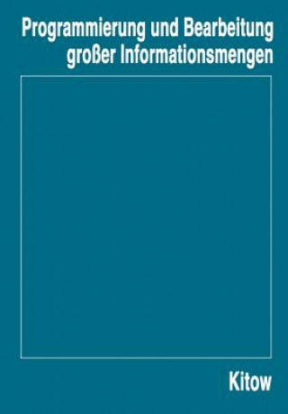 Książka Programmierung Und Bearbeitung Grosser Informationsmengen I. A. Kitow